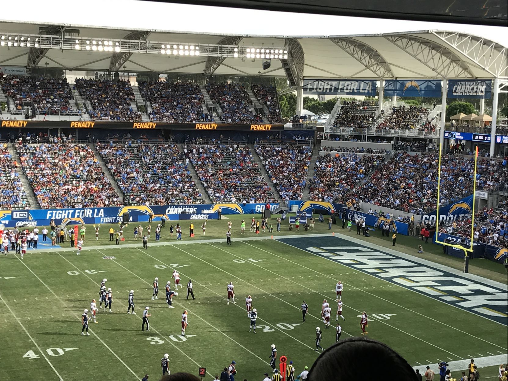 9) Los Angeles Chargers - Dignity Health Sports Park